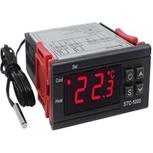 KarahisarKuluçka STC-1000 Ac 110-220V 10A LCD Ekranlı Ntc Sensörlü Termostat Sıcaklık Kontrol Modülü