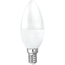 Osaka 6W Dekoratif LED Mum Ampul Buji 10'lu Paket Beyaz Işık E14 Avize Lambası Ince Duy Küçük Ampul