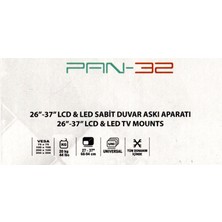 Panko Pankoplus+ Pan-32 Sabit Tv Askı Aparatı 26''-37'' Lcd&led