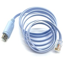 Boblov Cisco Konsol Kablosu, Ftdı Çipli USB Konsol Kablosu, Usb'den RJ45'E USB A Erkek RJ45 Erkek