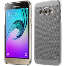 FitCase Samsung Galaxy J3 (J300) Loopee Point Sert Arka Kapak Gri