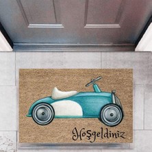 Parla Kapı Önü Paspası Dekoratif Dijital Baskı Arabalar P-2675