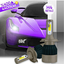 Tiger Marketing H4 Ice Blue Beyaz Renk LED Xenon Far Ledi LED Zenon Far Ampulü