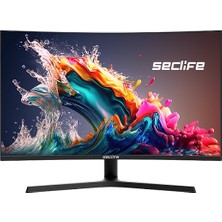 Seclife 31.5" RC315170H1 2560*1440 1ms 170Hz Dp+Hdmı+Usb R1800 Curve Qhd Monitör