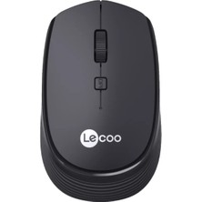 Lenovo Lecoo WS202 Nano Alıcılı Kablosuz 1600DPI Siyah 4 Tuş Mouse