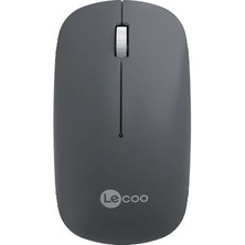 Lenovo Lecoo WS214 Nano Alıcılı Kablosuz 12000DPI Gri 3 Tuş Mouse