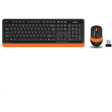 A4 Tech FG1010 2.4g Turuncu Kablosuz Q Fn-Mm Klv+Optik Mouse Set