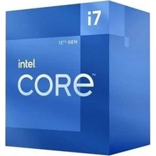 Intel Core I7 12700F 12 Core 2.1ghz 25MB 1700P Tray Fansız(Ekran Kartı Gerektirir)(12.nesil)
