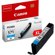 Canon CLI-571XL C Cyan Mavi Yüksek Kapasiteli Mürekkep Kartuş TS5050-9050