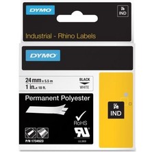 Dymo Rhinopro Isıyla Küçülen Şerit 19MMX1.5M Beyazsiyah