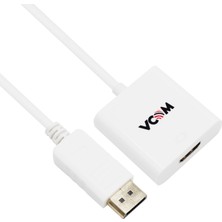Vcom 0.15 Beyaz Display Port Erkek To HDMI Dişi Dönüştürücü