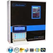 Electrosec AC-075ETH Tcp/ıp Kartlı Geçiş Paneli 43 Okuyucu, LCD Kont, Keypad,yazılım