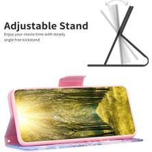 X-Step iPhone 15 Pro Desen Baskı Pu Deri Stand Cüzdan Kılıfı (Yurt Dışından)