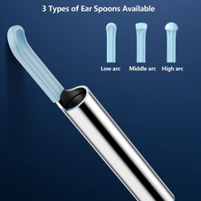 Semgears Kulak Kirini Temizleme Aracı Seti Kablosuz Otoskop 1080P Hd Su Geçirmez Kamera ile Görsel Kulak Kirini Temizleyici 8 Adet Kulak Temizleme Çubuğu Beyaz (Yurt Dışından)
