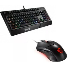 Msı Vigor GK20 Türkçe Rgb Klavye & Msı Clutch GM08 Mouse Gaming Set