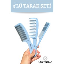 Lovendas Pro Tarak Seti 3 Lü Set - Aralık Sıklığı Tüm Saçlar Için - Ekonomik Tarak Seti