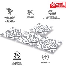 Tink Kendinden Yapışkanlı Banyo Mutfak Kaplama Geometrik 09 Desenli Pvc Karo 30X30 cm (11 Adet) 1 M2