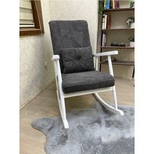 Asedia Trend Lake Teddy Antrasit Sallanan Sandalye Dinlenme Emzirme Baba Tv Okuma Koltuğu Berjer