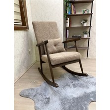 Asedia Trend Ceviz Teddy Kahve Sallanan Sandalye Dinlenme Emzirme Baba Tv Okuma Koltuğu Berjer