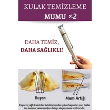 Lovendas Kulak Temizleme Mumu Çubuğu Ear Candle Doğal Boyasız Beyaz 1 Paket ( 2 Çubuk )