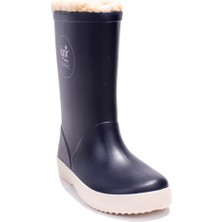 Igor W10207 Splash Nautico Borreguito Lacivert Ortopedik Kürklü Erkek Çocuk Yağmur Çizme