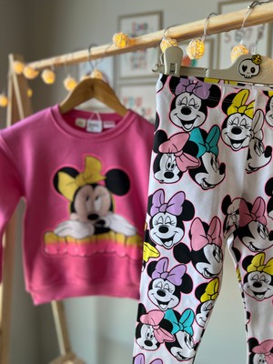 Yaze Kids Yazekids Minnie Taytlı Kız Çocuk Takım