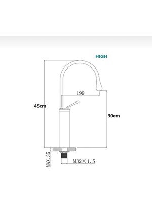 İsaoğlu Çanak Lavabo Bataryası Lavabo Musluğu Drop Design Modern Tasarım Yüksek Tip Batarya Banyo Armatür