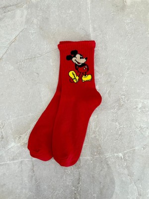 Sky Socks 5'li Mickey Mouse Neşeli Çizgi Karakter Seti Kokulu Tenis Kolej Çorap