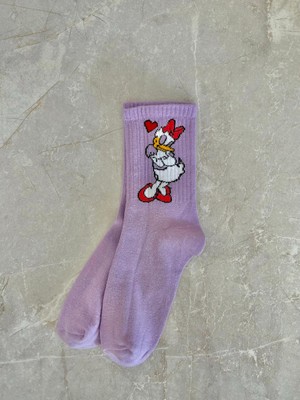 Sky Socks 5'li Mickey Mouse Neşeli Çizgi Karakter Seti Kokulu Tenis Kolej Çorap