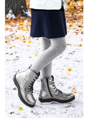 Kiko Kids Termo Taban Kız Çocuk Bot 610 Çatlak Platin