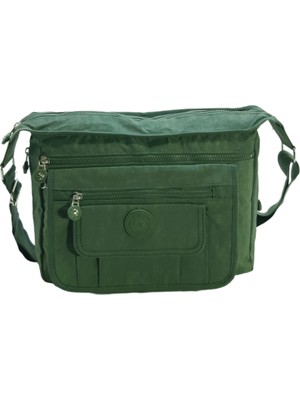 Baginn Klinkır Postacı Kadın Omuz Çantası Çok Cepli Hafif Kumaş Yağmur Geçirmez Bayan Çanta