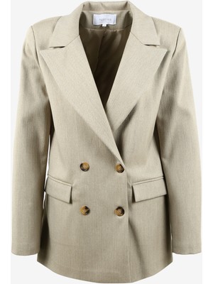 Fabrika Comfort Kruvaze Bej Kadın Ceket FC3WL-CKT22