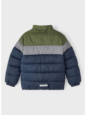 Name It Lacivert Erkek Mont Nkmmontel Puffer Jacket Refl. Block