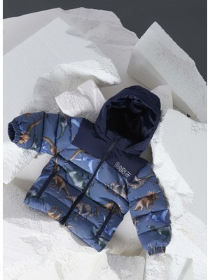 Name It Mavi Erkek Mont NMMMEDOW03 Jacket Dıno Dream Fo