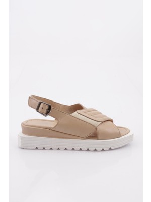 DGN 30005 Kadin Kalin Çapraz Bantli Sandalet