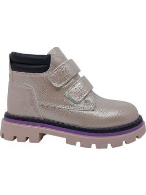 Zerhan 956 Bebek Kız Çocuk Pembe Cırtlı Bot