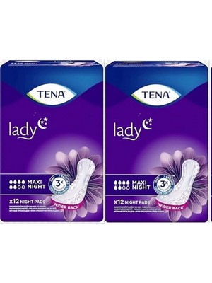 Tena Lady Maxi Night Kadınlar İçin Gece Mesane Pedi 24 Adet