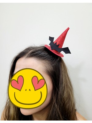 Halloween Cadılar Bayramı Yılbaşı Simli Şapka Yarasa Noel Christmas Parti Saç Toka Parti Kostumu Aksesuar Hediye