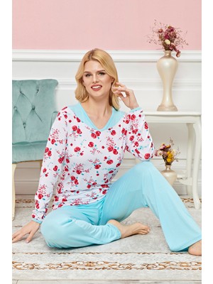 Royaleks Bayan Uzun Kollu Pijama Takımı Model No 7579