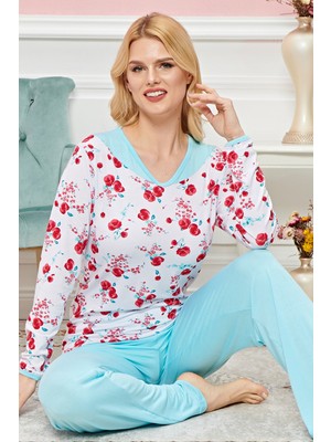 Royaleks Bayan Uzun Kollu Pijama Takımı Model No 7579