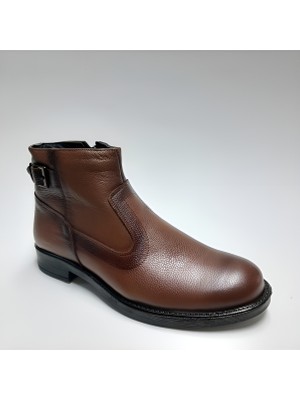 Patron  Deri Kauçuk Tabanlı Erkek Bot Taba