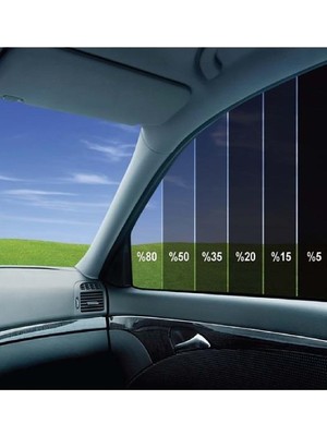 Cam Filmi Siyah Amerikan Çizilmez  Açık ton 75 cm x 8 metre