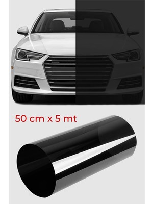 Cam Filmi Siyah Amerikan Çizilmez  Koyu ton 50 cm x 5 metre