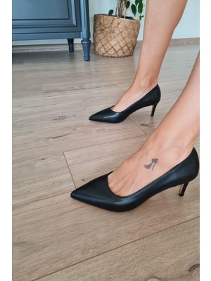Topukla 036 450 Topukla Kadın Sivri Burun 6 cm Topuklu Stiletto