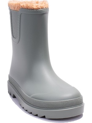 Igor W10290 Tokio Burreguito Yeşil Ortopedik Kürklü Erkek Çocuk Yağmur Çizme