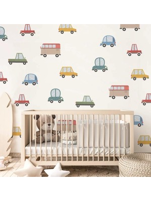 Lizpo Decor Araba Otobüs Duvar Çocuk Odası Duvar Çıkartması