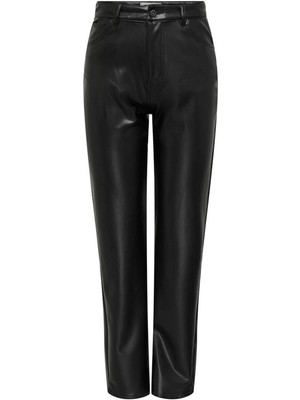 Only 15302649-FW Onlrıver-Star Hw Str Faux Leat Pant Pnt Kadın Pantolon