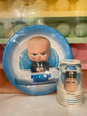 Hayal Patron Bebek Karton Tabak - Bardak Set