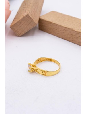 Latif Kuyumcu 22 Ayar Altın Tektaş Kadın Yüzük LKYZK1308