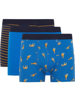 DeFacto Regular Fit 3'lü Boxer B4073AX23AU